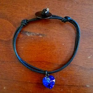 Heart gemstone bracelet